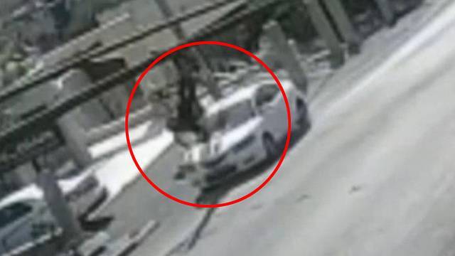 Видео: намеренно сбил пешехода и поджег машину, чтобы замести следы