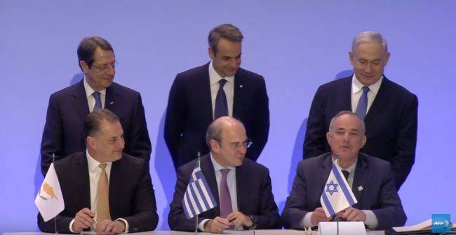 Греция, Израиль и Кипр будут строить Восточносредиземноморский газопровод