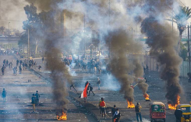 Четыре человека погибли в ходе протестов в Багдаде