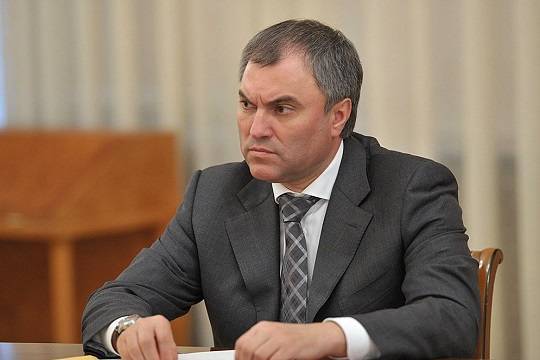 Володин предложил оштрафовать Водонаеву на 100 млн рублей за оскорбление россиян