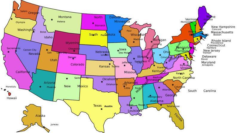 Опрос показал, какие штаты «ненавидят» другие штаты. Флорида удивила всех - usa.one - Лос-Анджелес - шт.Аляска - шт. Калифорния - штат Оклахома