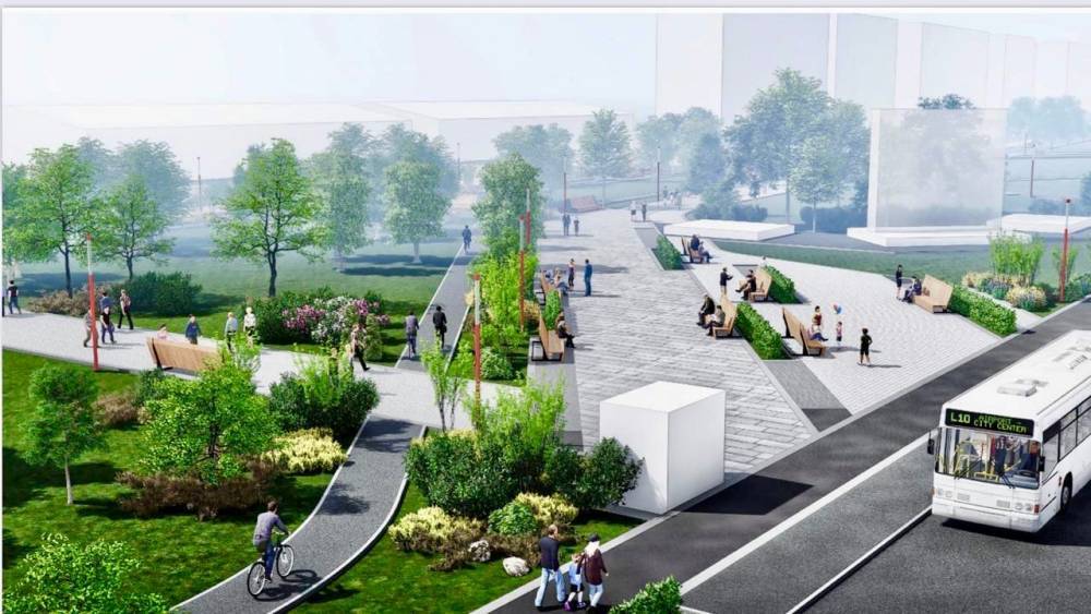 Сергей Кузнецов показал на фото, как будет выглядеть новый парк в Новокузнецке