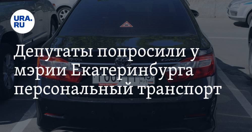 Депутаты попросили у мэрии Екатеринбурга персональный транспорт