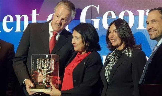 Президент Грузии стала почетным «Другом Сиона» - Cursorinfo: главные новости Израиля