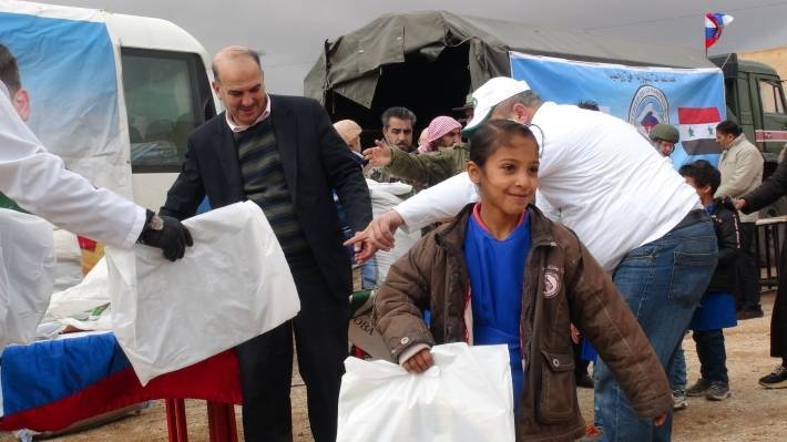 Военные РФ устроили очередную гуманитарную акцию в сирийской провинции Даръа