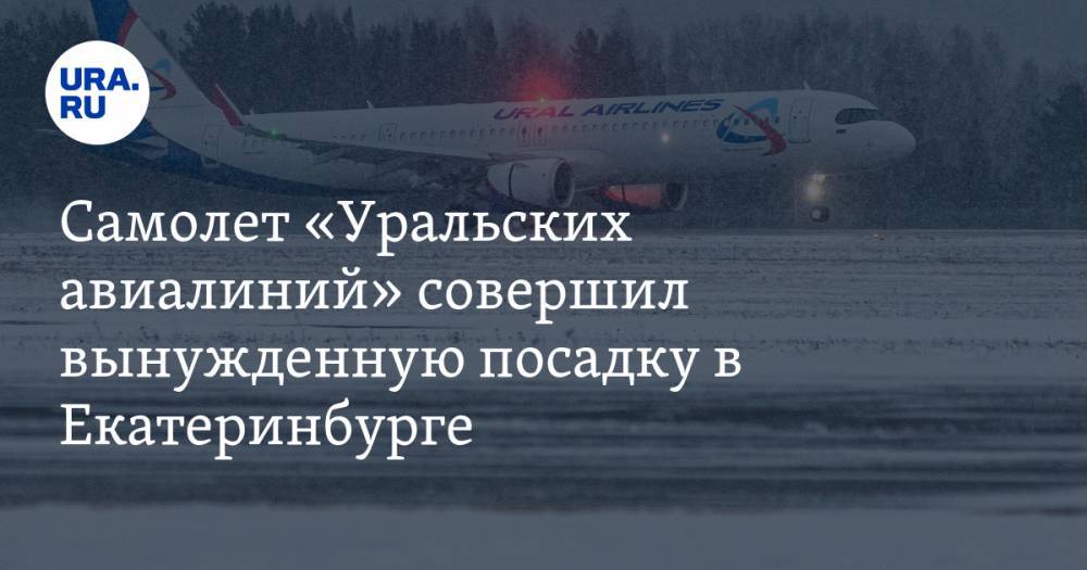 Самолет «Уральских авиалиний» совершил вынужденную посадку в Екатеринбурге