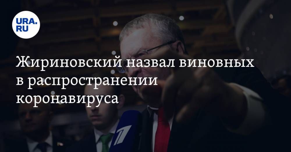 Жириновский назвал виновных в распространении коронавируса