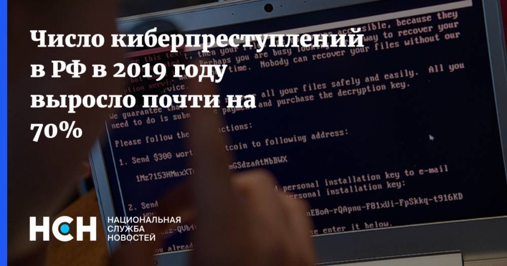 Число киберпреступлений в РФ в 2019 году выросло почти на 70%