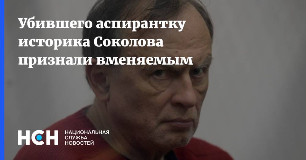 Убившего аспирантку историка Соколова признали вменяемым