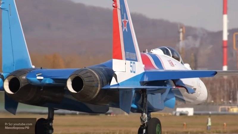 Видео с полетами истребителей Су-35С в Карелии появилось в Сети