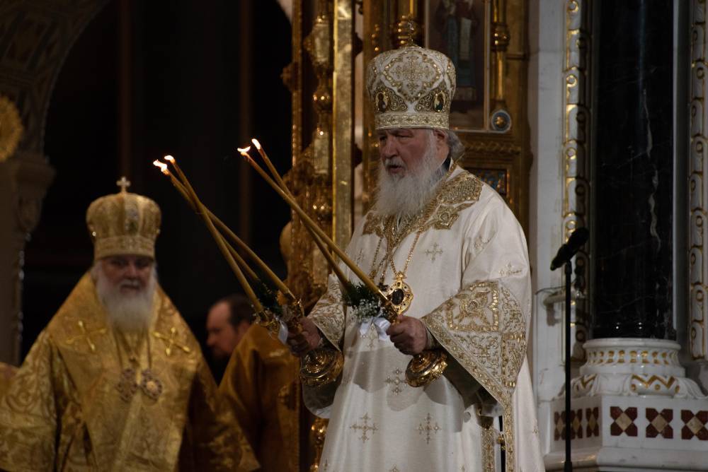 Патриарх Кирилл проведет литургию в рождественский сочельник