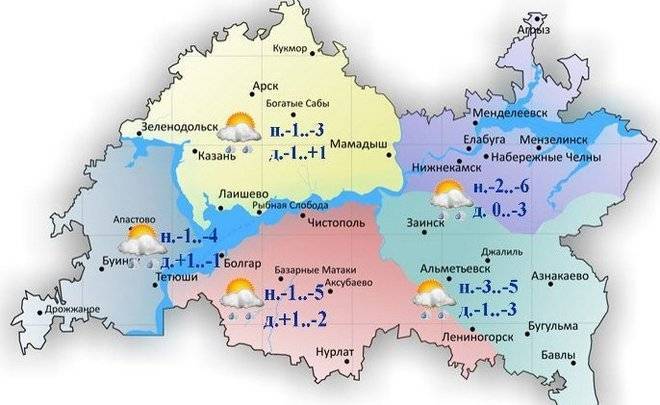 Сегодня в Татарстане ожидается метель, сильный ветер и до -3 градусов