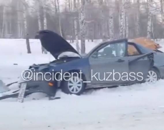 Опубликовано видео последствий смертельного ДТП на трассе Новосибирск — Ленинск-Кузнецкий
