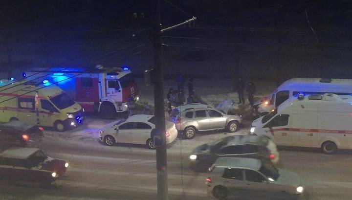 Опубликована видеозапись ДТП с маршруткой в Иванове, где пострадали семь человек