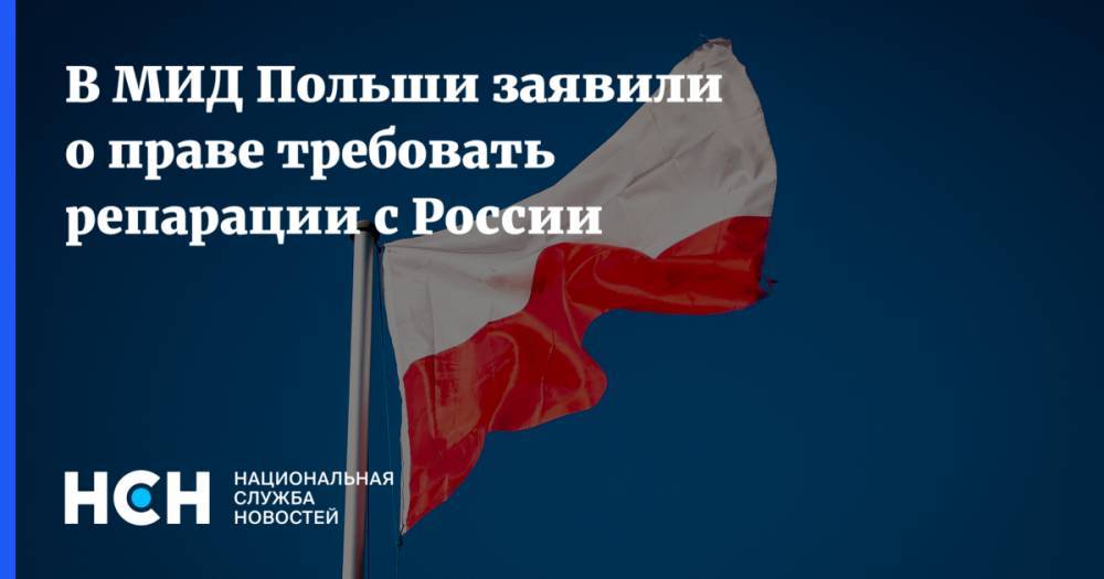 В МИД Польши заявили о праве требовать репарации с России
