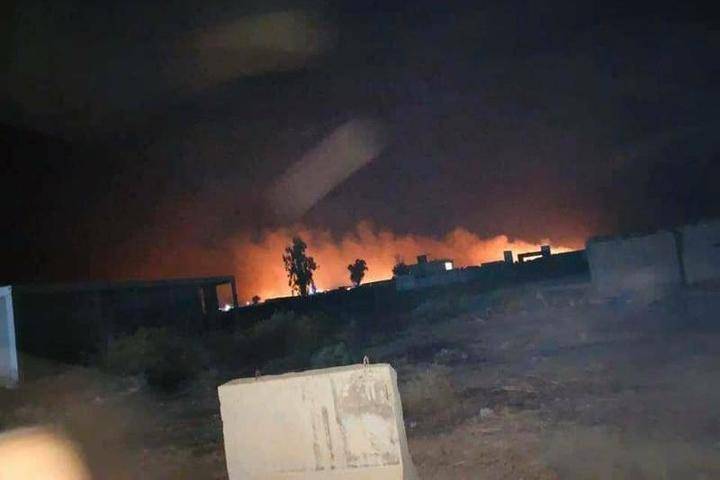Неизвестный самолет нанес удар по автоколонне в Багдаде