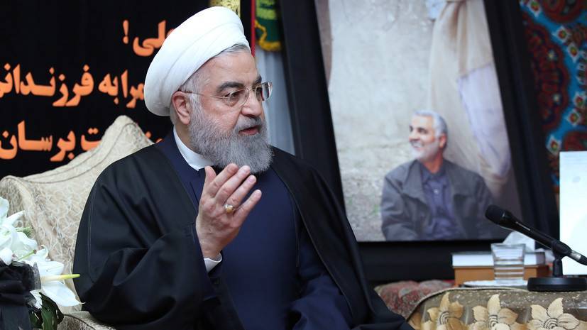 Рухани назвал убийство Сулеймани тяжелейшим преступлением США