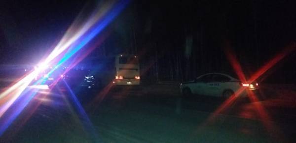 На Урале сотрудники ГИБДД не дали замерзнуть пассажирам автобуса, заглохнувшего на трассе