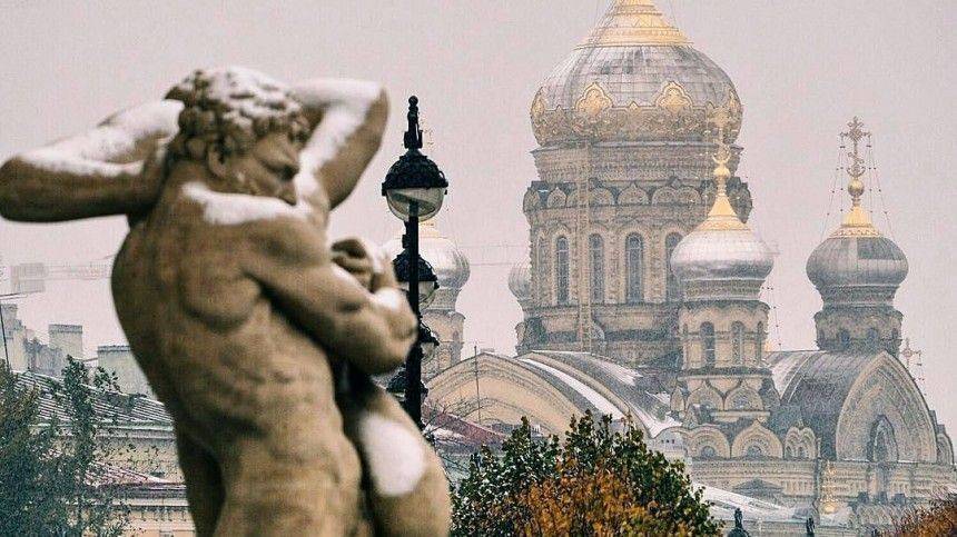 В Петербург пришел долгожданный снег