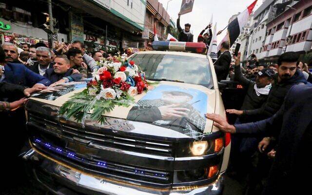 Покойного Сулеймани в Ираке сопровождает масштабная траурная процессия - Cursorinfo: главные новости Израиля