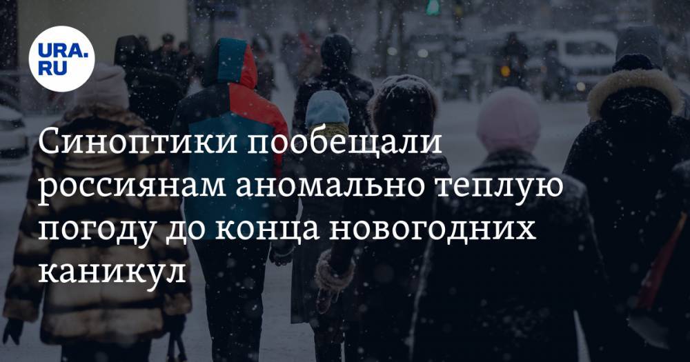 Синоптики пообещали россиянам аномально теплую погоду до конца новогодних каникул