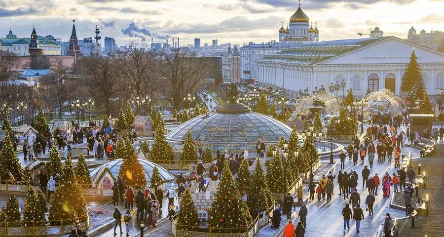 Ночь на Рождество в Москве стала одной из самых теплых за 20 лет