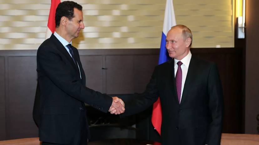 Путин прибыл в Дамаск и встретился с Асадом