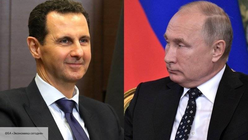 Путин и Асад обсудили в Дамаске восстановление государственности Сирии