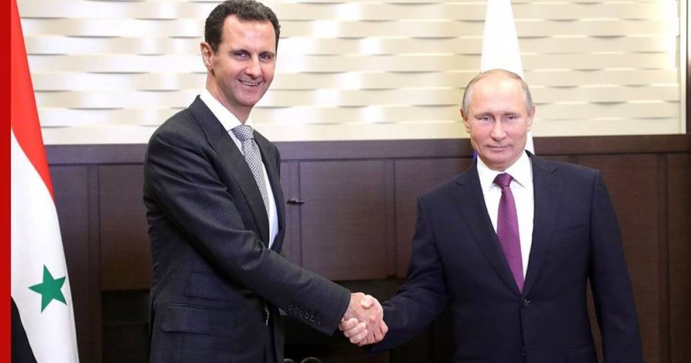 Путин в ходе визита в Дамаск провёл встречу с Асадом