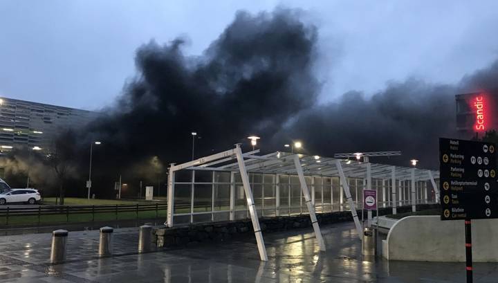 Из-за пожара в норвежском Ставангере закрыли аэропорт