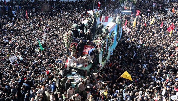 Число жертв давки во время похорон генерала Сулеймани растет