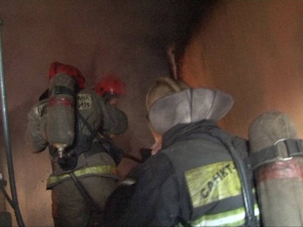 В Отрадном почти за полчаса пожарные потушили горящий частный дом