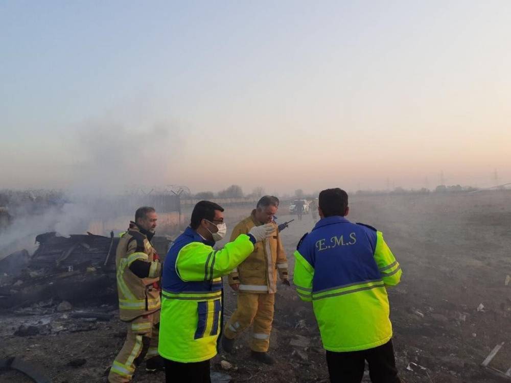Появилось фото и видео с места крушения украинского самолёта