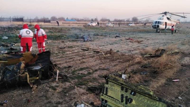 Украинский самолет рухнул в Иране из-за сгоревшего двигателя