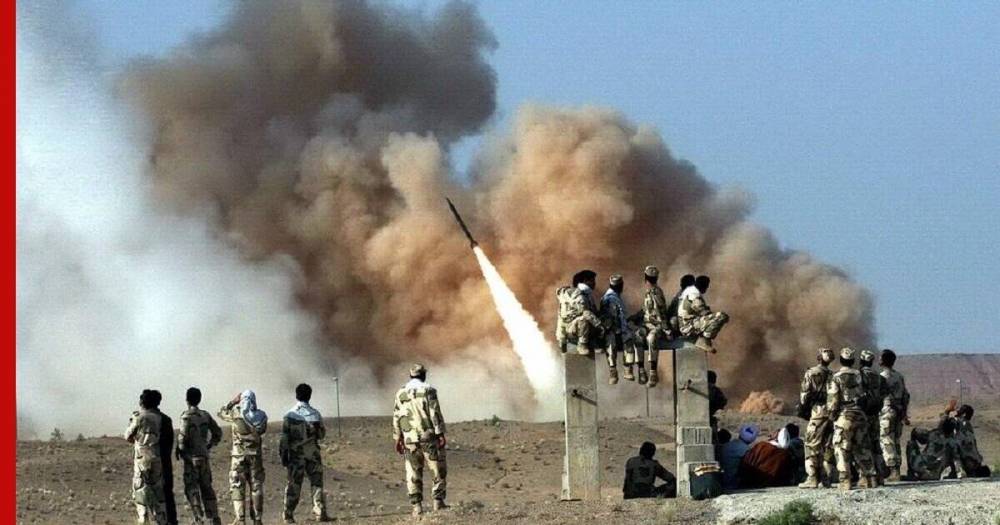 Появилось видео ракетного удара Ирана по военным базам США в Ираке