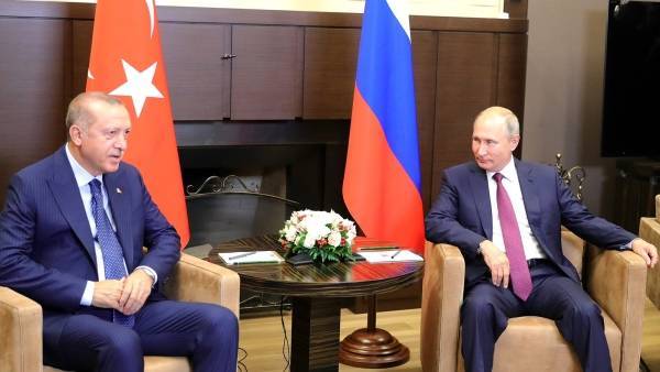 Начались переговоры Путина и Эрдогана в Турции