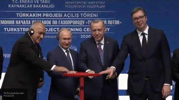 Путин и Эрдоган официально открыли «Турецкий поток»