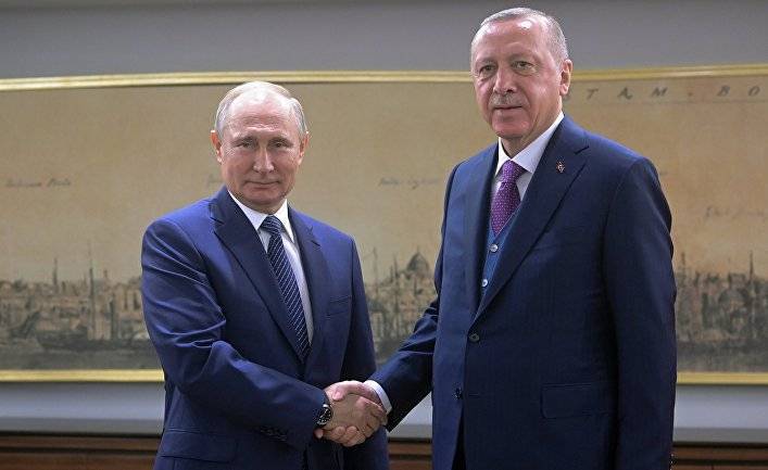 Anadolu (Турция): Эрдоган преподнес Путину книгу о «соглашении Турции — Ливии»