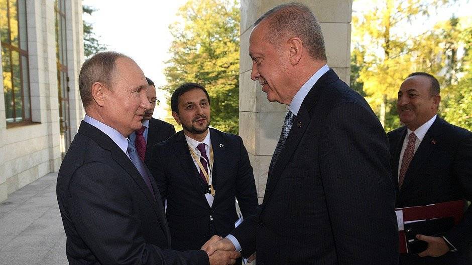 Путин и Эрдоган обсудили снижение напряженности на Ближнем Востоке