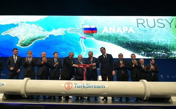 Путин и Эрдоган запустили газопровод "Турецкий поток"