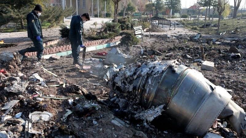 Разбившийся в Иране украинский самолет загорелся в воздухе