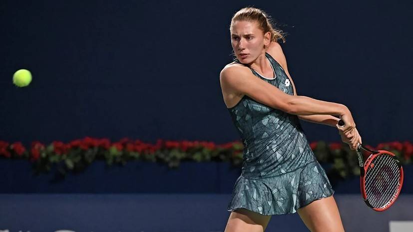 Александрова вышла в полуфинал турнира WTA в Шэньчжене