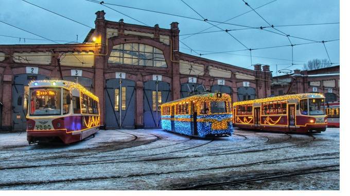 За новогодние праздники петербургские трамваи и троллейбусы 3,6 млн пассажиров