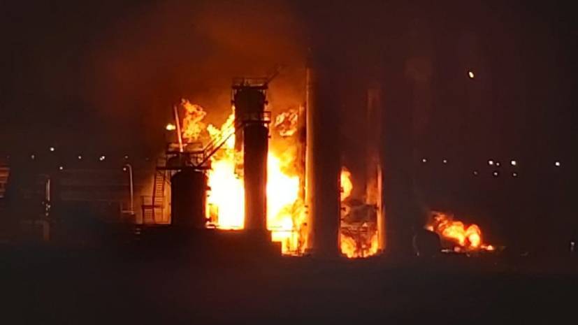В Ухте произошёл пожар на нефтеперерабатывающем заводе