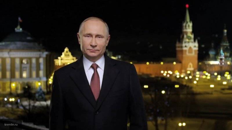 Новогоднее обращение президента Путина посмотрели 44% россиян