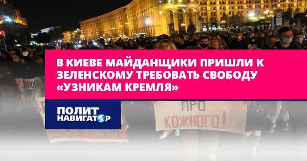В Киеве майданщики пришли к Зеленскому требовать свободу «узникам...