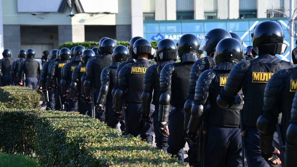 В центре Минска силовики готовы обеспечить порядок во время очередной акции протеста