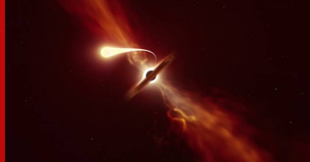 Ученые впервые засняли весь процесс поглощения звезды черной дырой: видео