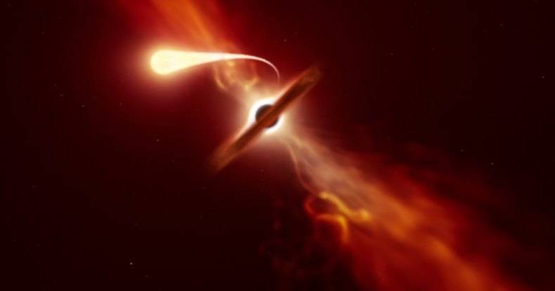 Ученые заметили, как близкую к нам звезду разрывает черная дыра