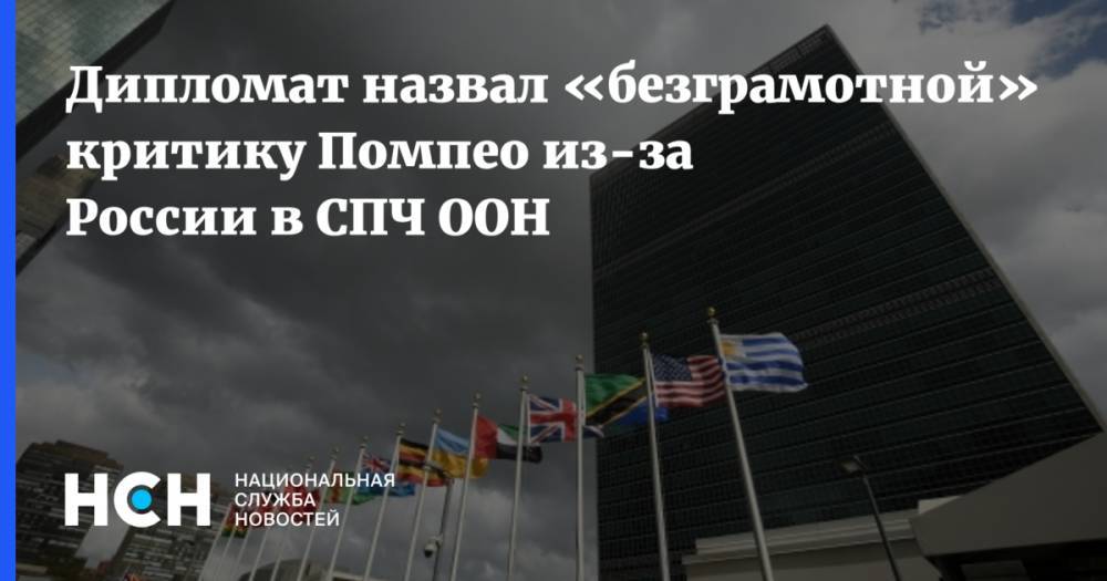 Дипломат назвал «безграмотной» критику Помпео из-за России в СПЧ ООН
